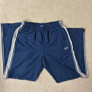 Reebok Vintage Windbreaker Track Pants Y2K Athleisure Navy